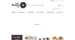Desktop Screenshot of cours-couture.com